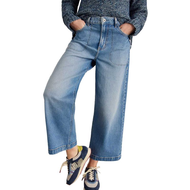 White Stuff Tia Wide Leg Crop Jean image number 8